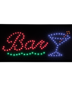 Fyrfärgad Led-Skylt Bar