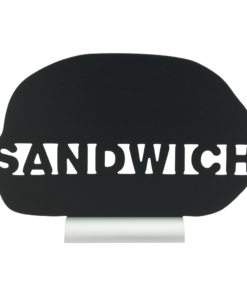 Aluminium Griffeltavla För Bord Sandwich I Svart