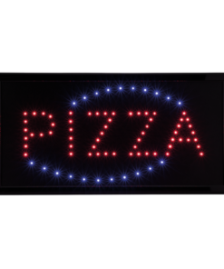 Tvåfärgad Led-Skylt Pizza