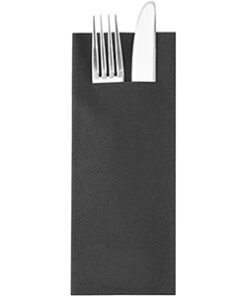 Servett Bestricksficka 40x33 cm svart 300st