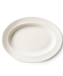 Ivory ovalt fat, 450x345x(H)56mm