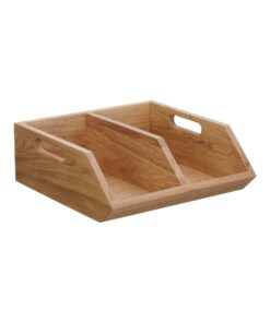 Madeira dubbel buffébehållare, 350x310x(h)125mm