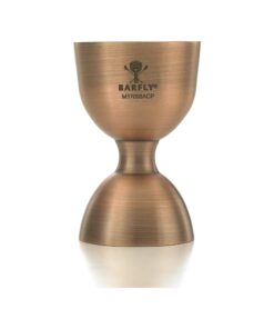 Bell jigger med rak kant, antikkoppar, 25/50ml