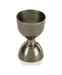 Bell jigger med rak kant, svart, 25/50ml