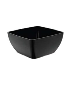 Square Melaminskål, svart, 250x250x(h)120mm