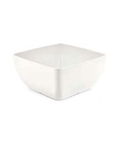 Square Melaminskål, vit, 250x250x(h)120mm