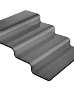 Vetro fyrstegs buffétrappa i svart glas, 400x350x(