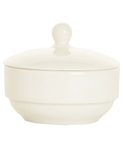 Crema sockerskål med lock