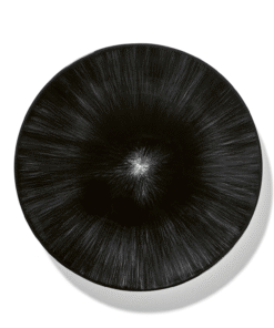 Dé platt platta med vit mitt, 175 mm