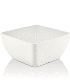 Melamine fyrkantig skål, vit, 125x125x(h)65mm