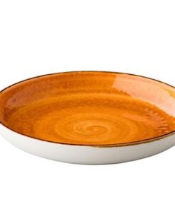 Jersey djup rund tallrik, orange, 265 mm