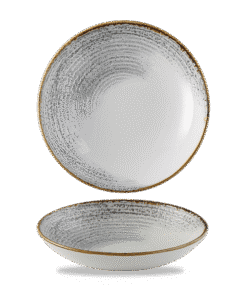 Homespun Accents Jasper Grey coupé-skål, 182 mm