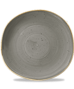 Stonecast Grå rund spårplatta, 264 mm