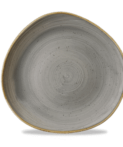 Stonecast Grå rund spårplatta, 286 mm