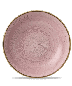 Stonecast Kronbladsrosa coupéskål, 248 mm