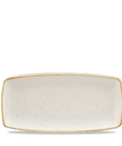 Stonecast Barley White avlång tallrik, 295x140mm