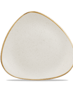 Stonecast Barley White triangulär tallrik, 229 mm