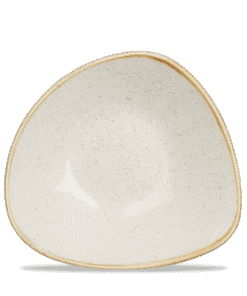 Stonecast Barley White triangulär skål, 235 mm