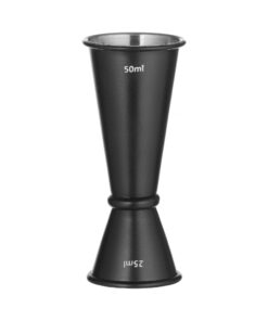 Jigger svart med ring, stång upp, 0,06L, svart, 75