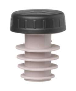 Stopper med lock  6 st., Bar up, svart, 6 st., ox