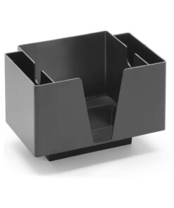 Napkin hållare med 3 fack, Bar up, svart, 193x143x