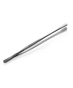 Tweezers, runt huvud, belagd, Bar up, svart, (L)30