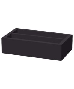 Madeira Svart besticklåda med två sektioner 275x16