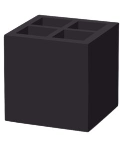 Madeira Svart bestick- och servettfodral 150x150x1