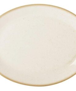 Sand oval tallrik, 240x190mm