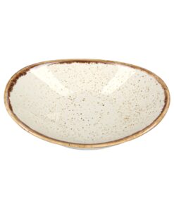 Sand oval miniskål, 110 mm