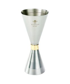 Slim Style jigger, rostfritt stål med guldarmband,