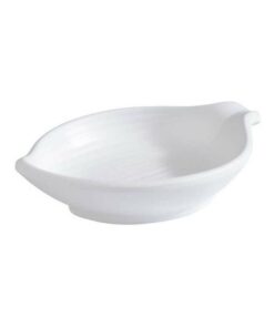 Melamine rund skål, vit, 10,5x7,5 cm x 2,5 (h) cm