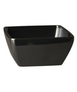 Black fyrkantig skål 19 x 19 cm, höjd 9 cm