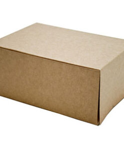 Bakelsekartong med fast lock 14x11x8cm Brun 500st