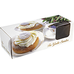 Semlekartong 3-pack med fönster 500st 280x105x85 m