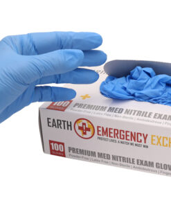 Nitrilhandske S Blå Puderfri 100st