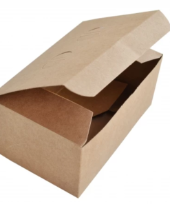 Snackbox 140x90x65mm brun 500st