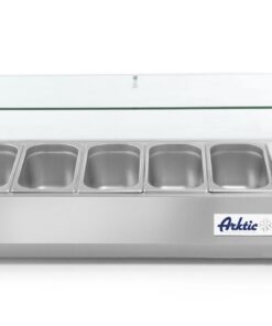 Kyldisplay GN 1/3 x6, Härdatglas