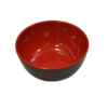 Skål Soppa Melamin Svart/Röd 85x30mm 140ml 10st