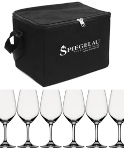 Vinprovarset 6 vinprovaglas svart väska