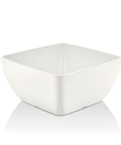 Melamine fyrkantig skål, vit, 125x125x(h)65mm